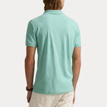 Pique - Custom Slim Fit Mesh Polo Shirt Celadon