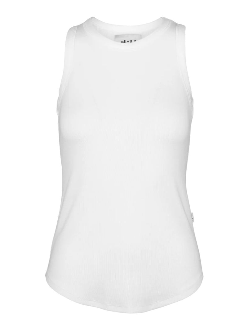 Singlet - Lea Rib Singlet White