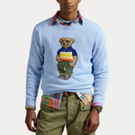 Genser - Polo Bear Cotton Sweater Ocean Pearl Blue