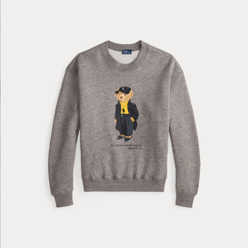 Genser - Polo Bear Fleece Crew Neck Dark Vintage Heather
