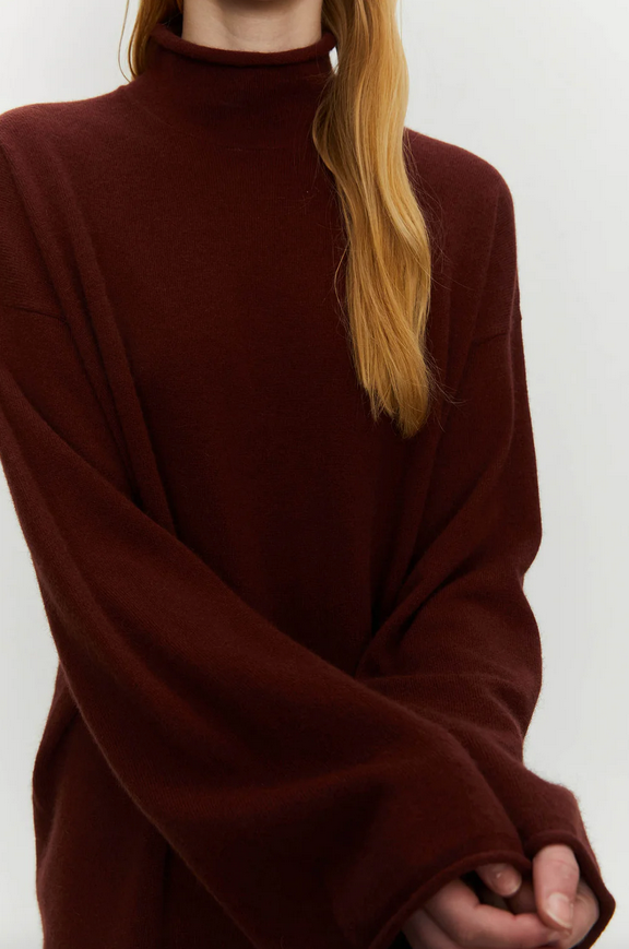 Genser - Turtleneck Sweater Wine