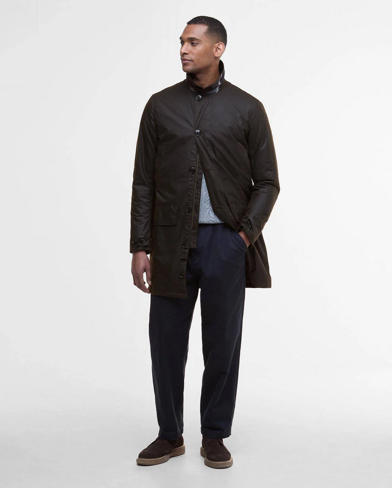 Ytterjakke - Wax Mac Jacket Dark Brown Midnight Oak