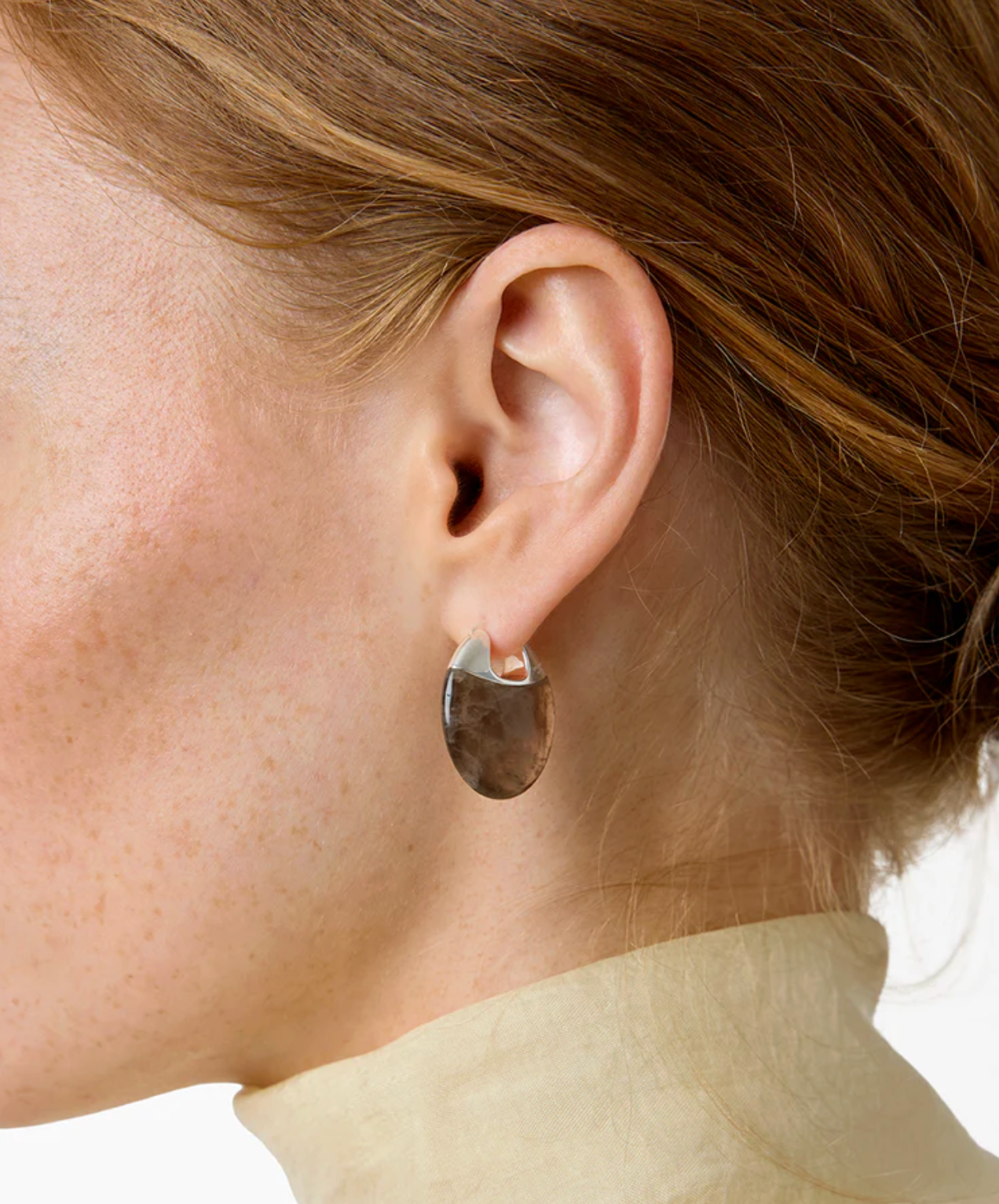 Øredobber - The Erin Earrings Smoky Quartz