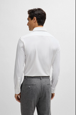 Skjorte - Joe Kent Regular-Fit Shirt Structured Performance Stretch White