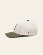 Caps - Baseball Cap Contrast Suede II Light Desert Sand / Forest Green