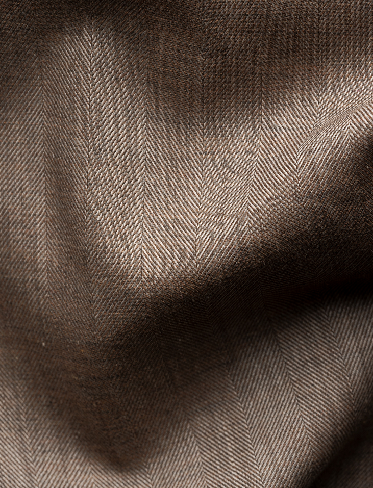 Skjorte - Solid Signature Flannel Slim Fit Shirt Beige