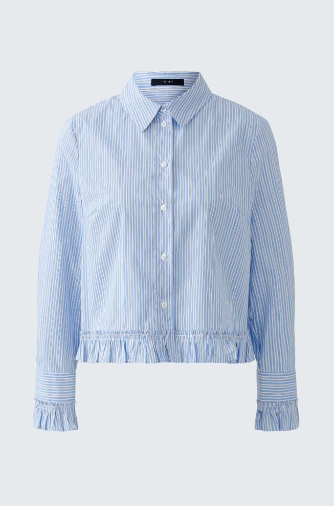 Bluse - Blouse Lt Blue White