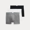 Boxershorts - Stretch Cotton Boxer Brief 3-Pack Black/Grey/White