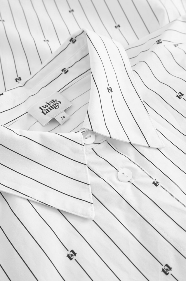 Skjorte - Fiona Logo Shirt Graphic Logo Stripe