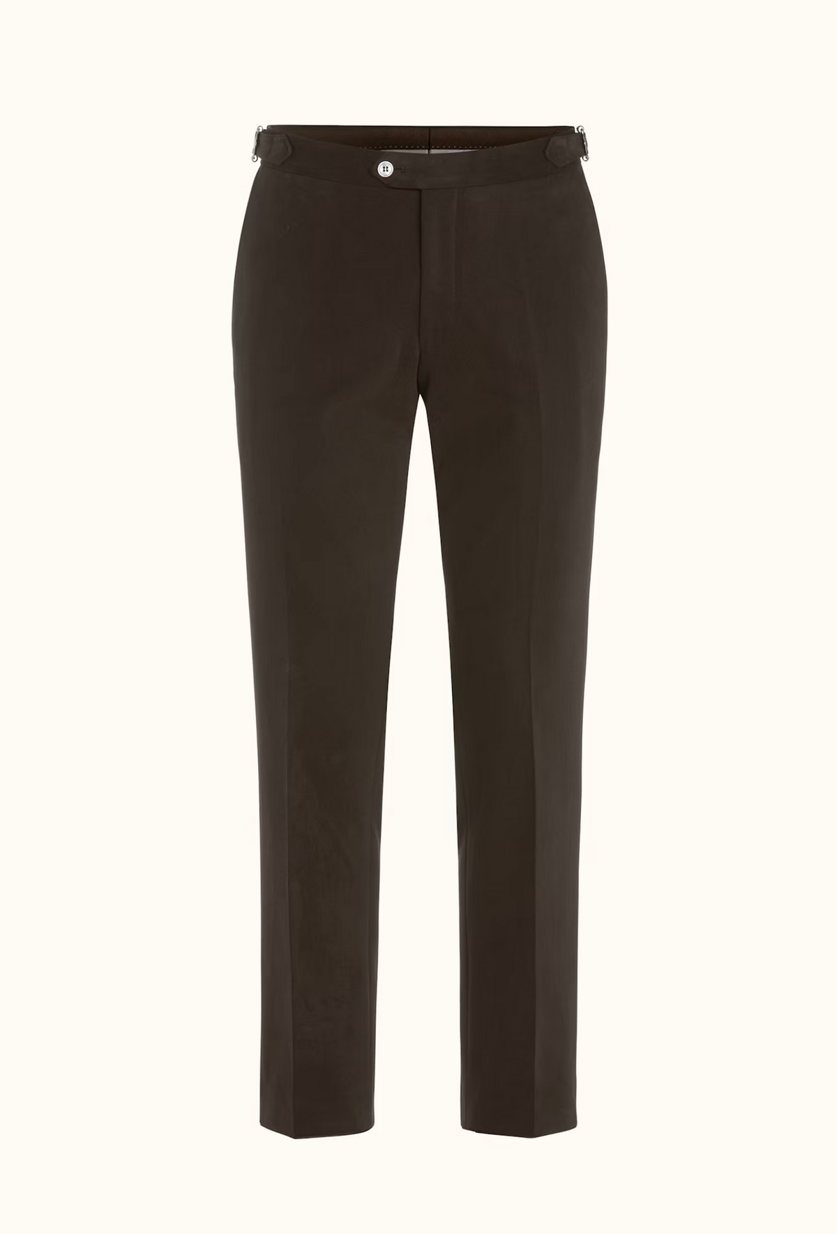 Bukser - Regular Fit Børstet Twillbukser Dark Brown