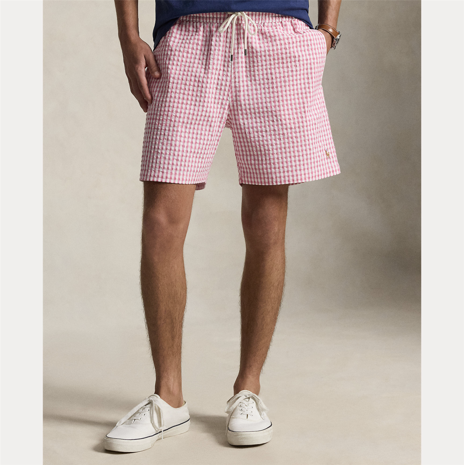 Badeshorts - Travelerer Classic Swim Trunk Resort Rose Gingham