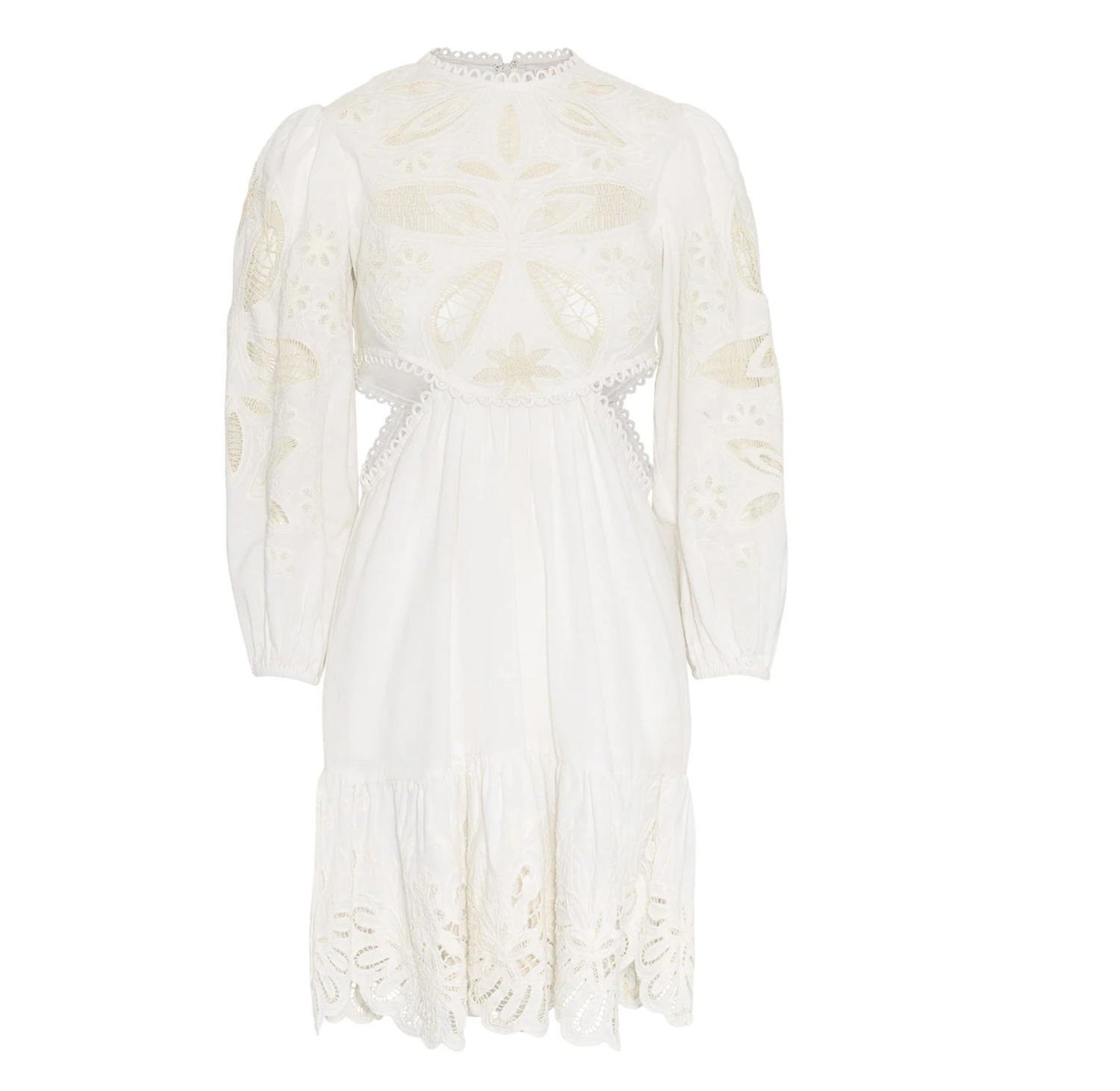 Kjole - Arden Mini Dress White Embroidery