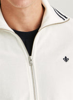 Cardigan - Reedford Terry Zip Cardigan Off White