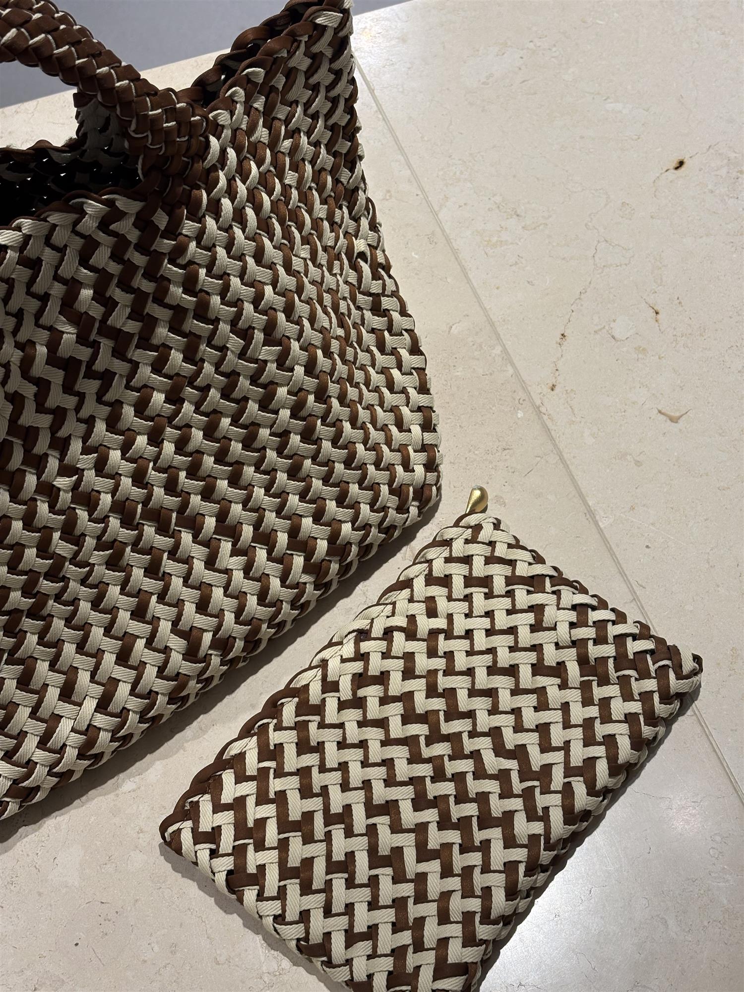 Veske - St Barths Medium Tote Double Weave Carmel