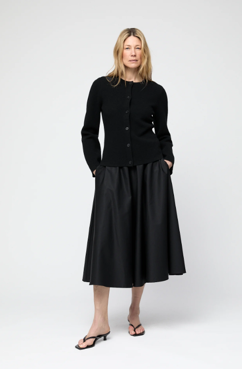 Genser - Milano Knit Wool Blazer Jet Black