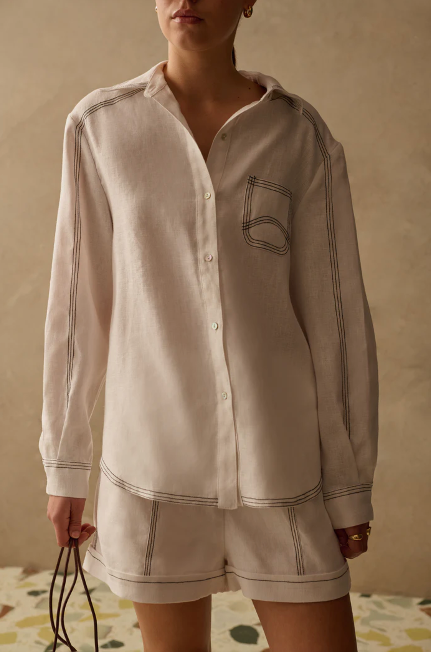 Skjorte -The Landon Shirt Ivory