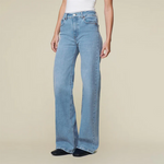 Jeans - Palazzo Cloudy Bleach