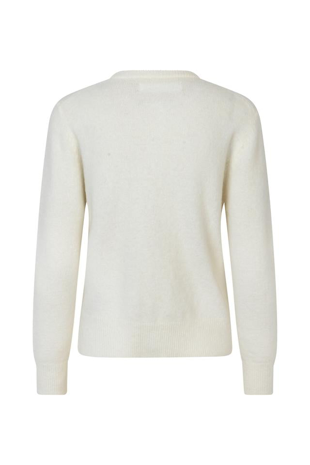 Cardigan - Nor Short Cardigan Clear Cream