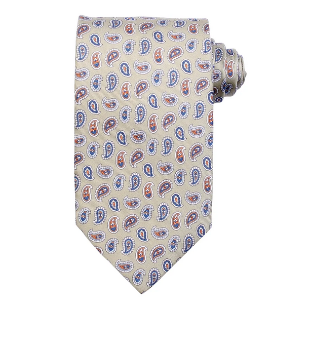 Slips - Classic Tie Paisley Twill 506 Olive