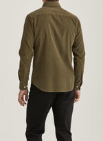 Skjorte - Douglas Cord Shirt-Slim Fit Olive