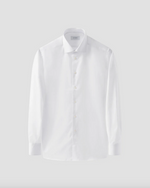 Skjorte - White Signature Twill Shirt Contemporary Fit