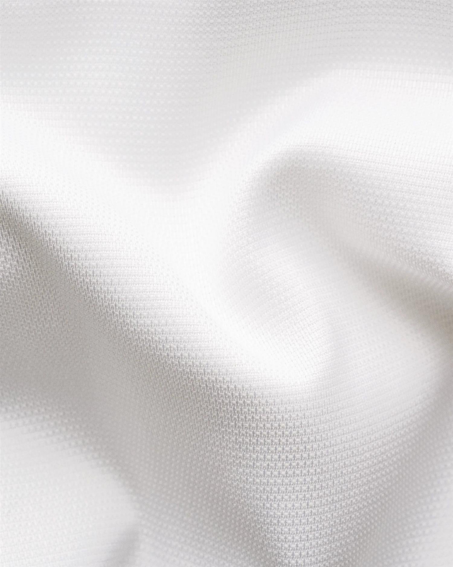 Skjorte - White Semi Solid Effect Shirt Contemporary Fit