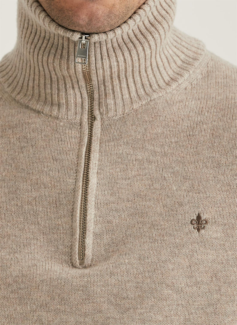 Genser - Hertford Half Zip Khaki