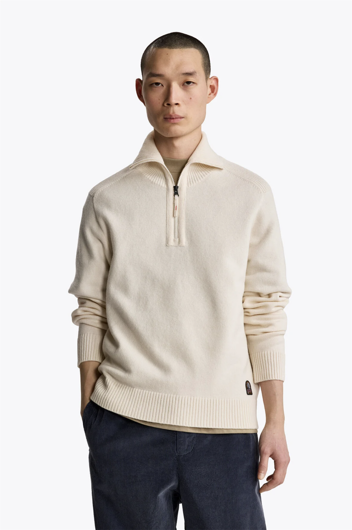 Genser - Caldonazzo Half Zip Up Moonbeam