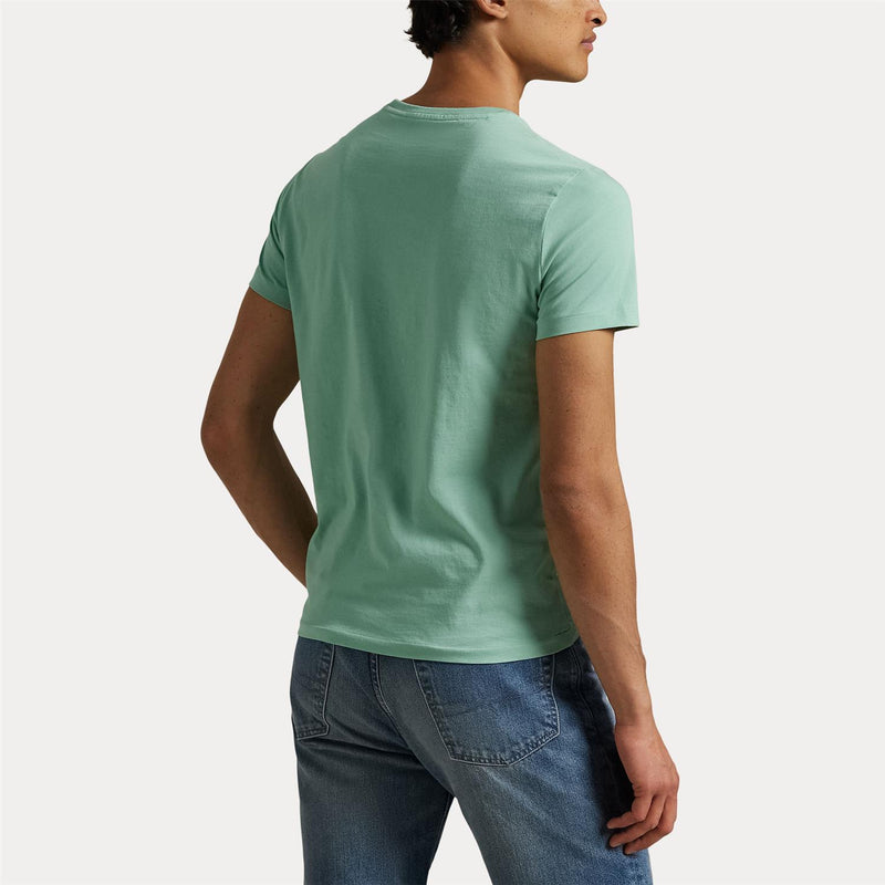 T-Skjorte - Custom Slim Fit Crewneck T-Shirt Celadon