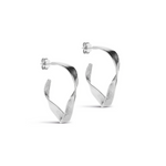 Øredobber - Scarlet Small Hoops Silver