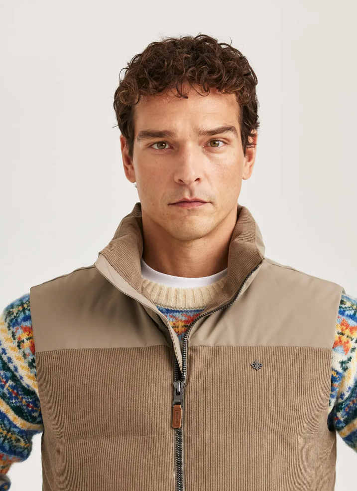 Vest - Catton Puffer Vest Khaki