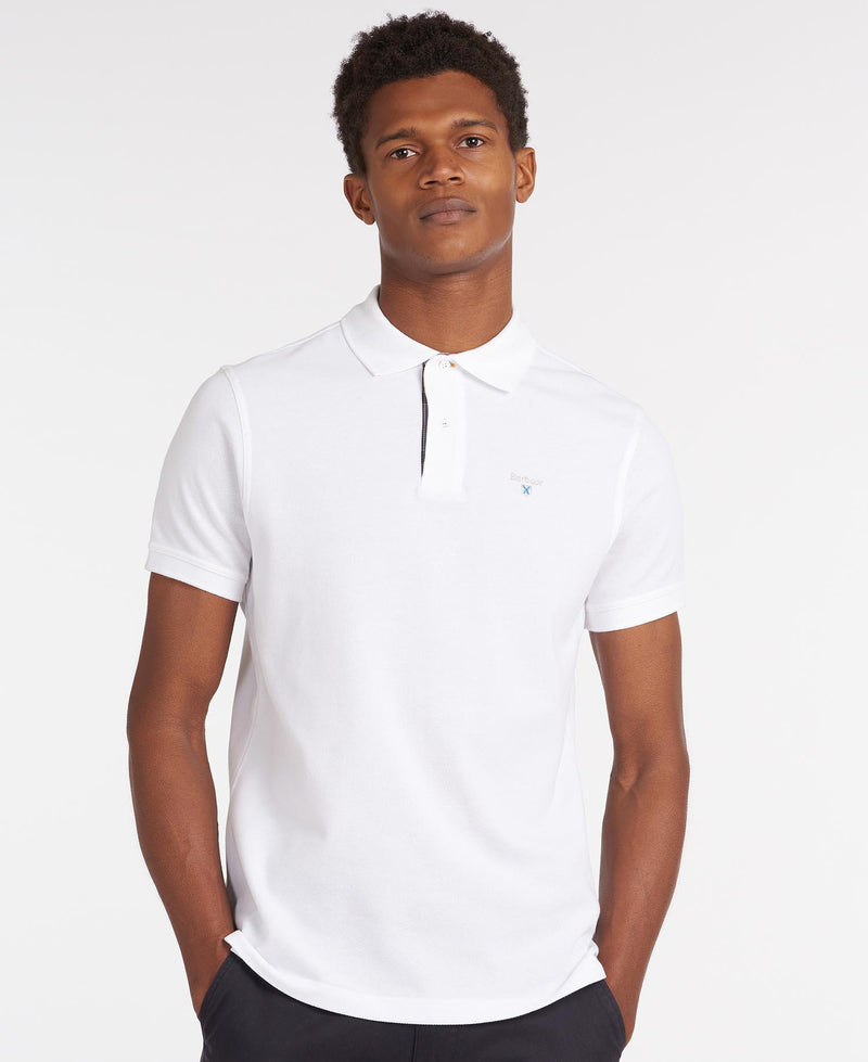 Pique - Tartan Pique Polo Shirt White