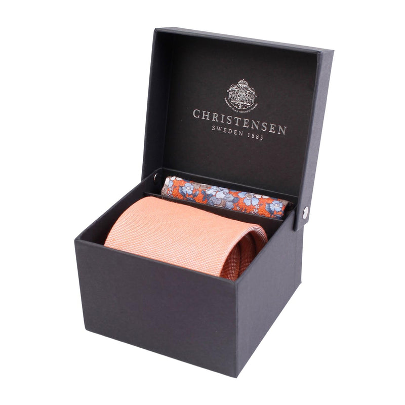 Slips&Tørkle - Tie & Pocket Square Box Set Orange