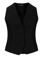 Vest - Johanne Linen Vest Black