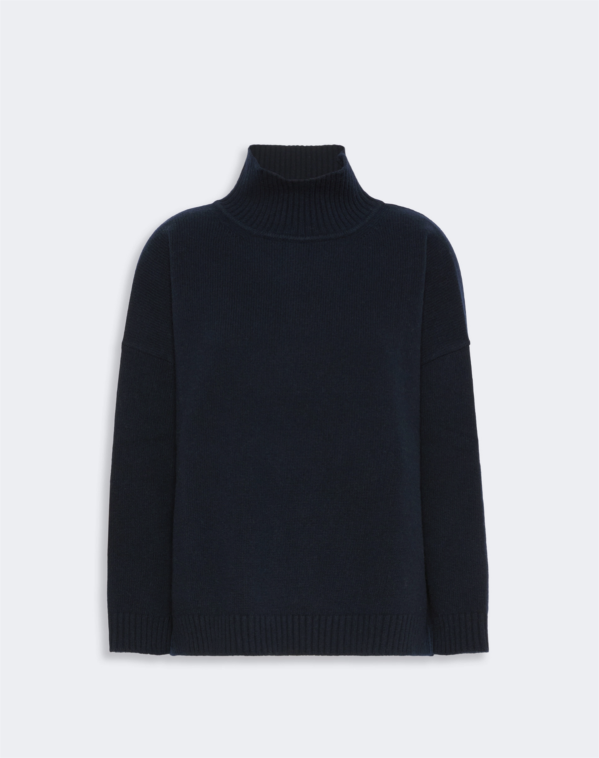Genser - Borgia Wool Knit Turtleneck Jumper Navy