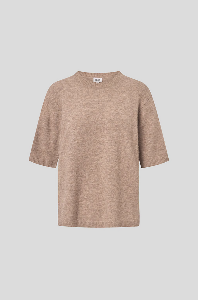 Genser - Ellie Short Sleeve Knit Hazelnut