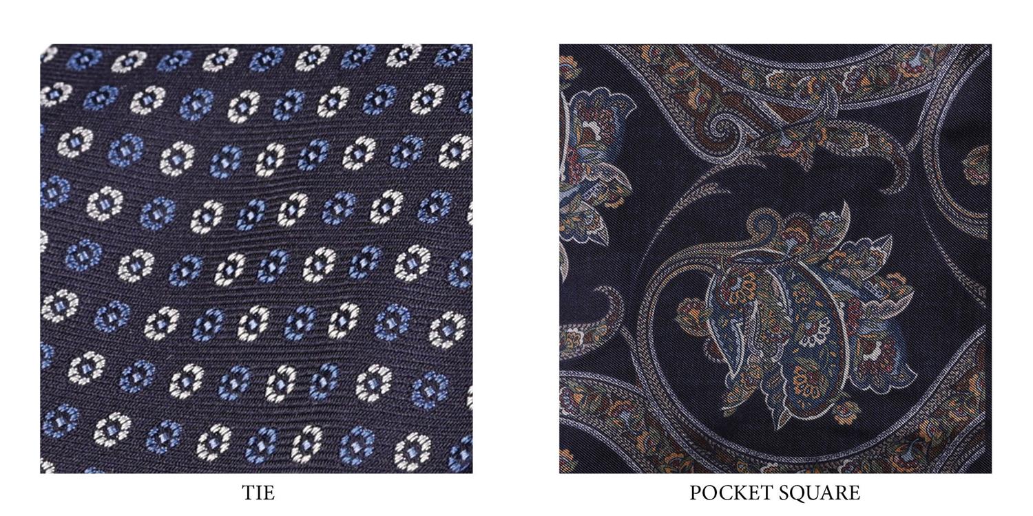 Slips&Tørkle - Tie & Pocket SquareBox Set Navy
