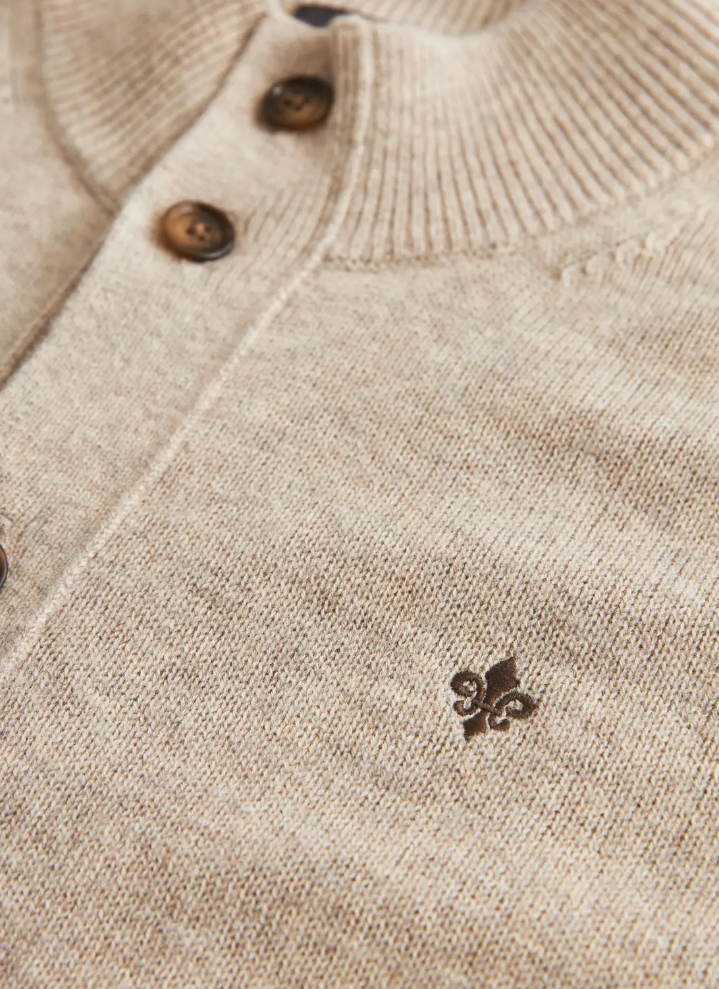 Cardigan - Hertford Button Cardigan Khaki