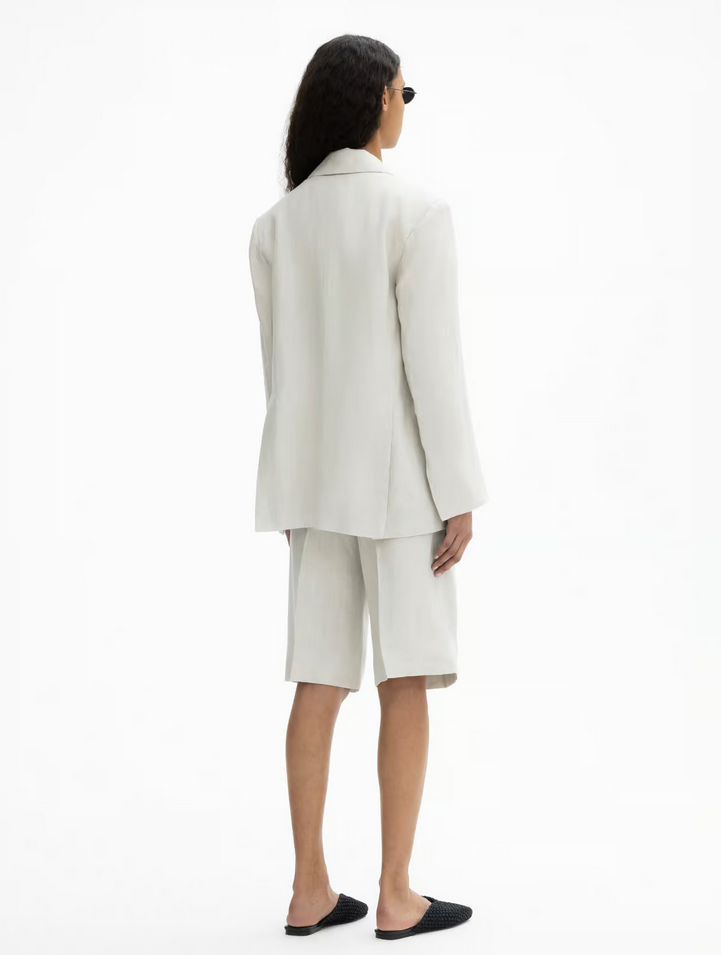 Blazer - Classic Linen Blazer Oat