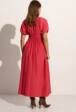 Kjole - Teatro Midi Dress Crimson