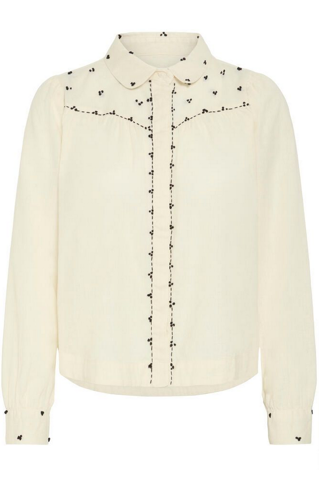 Bluse - Irswan Cotton Blouse Birch