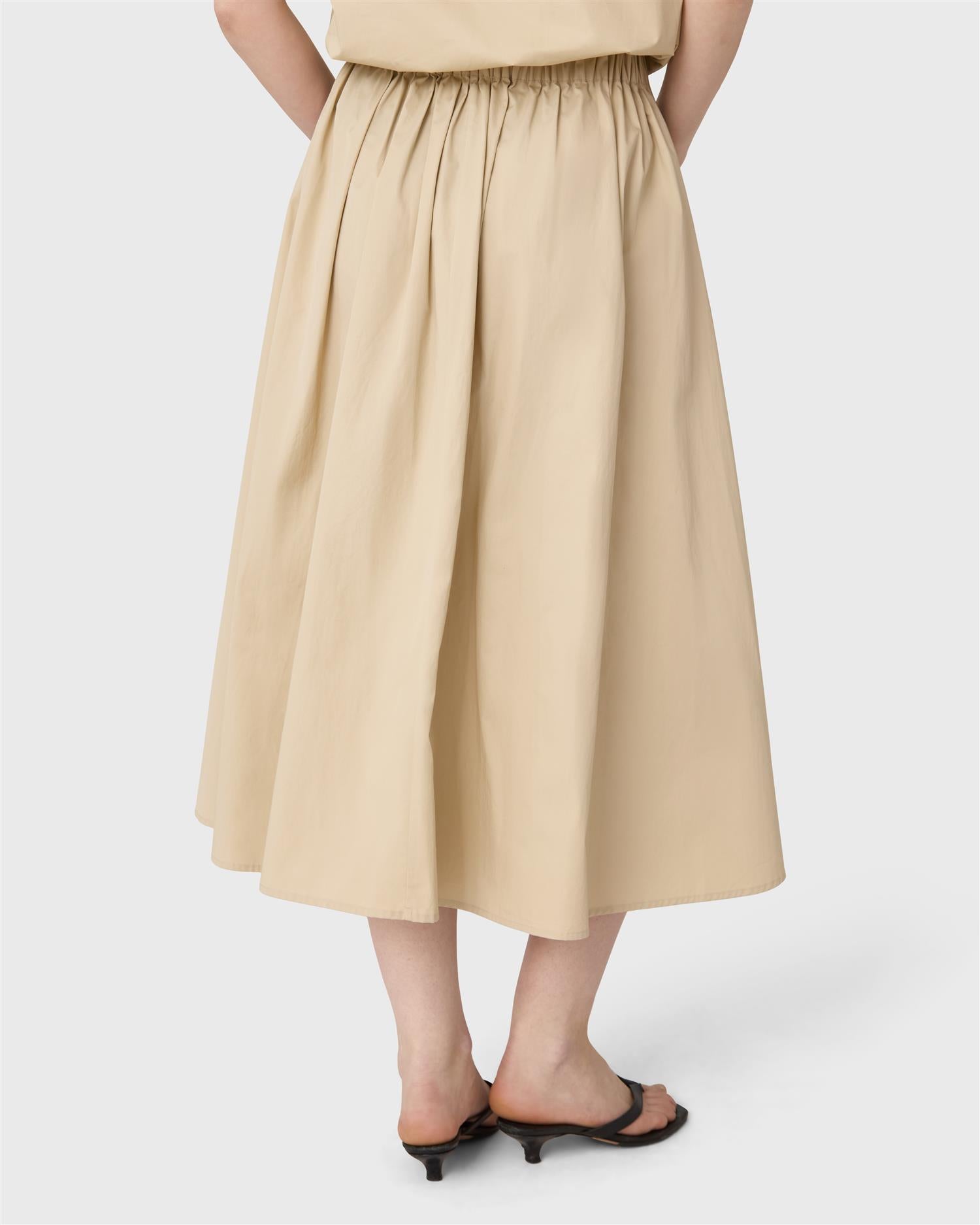 Skjørt - Cleo Cotton Skirt Beige