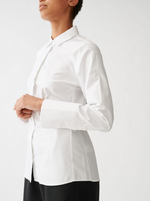 Skjorte - Fitted High Cuff Shirt White