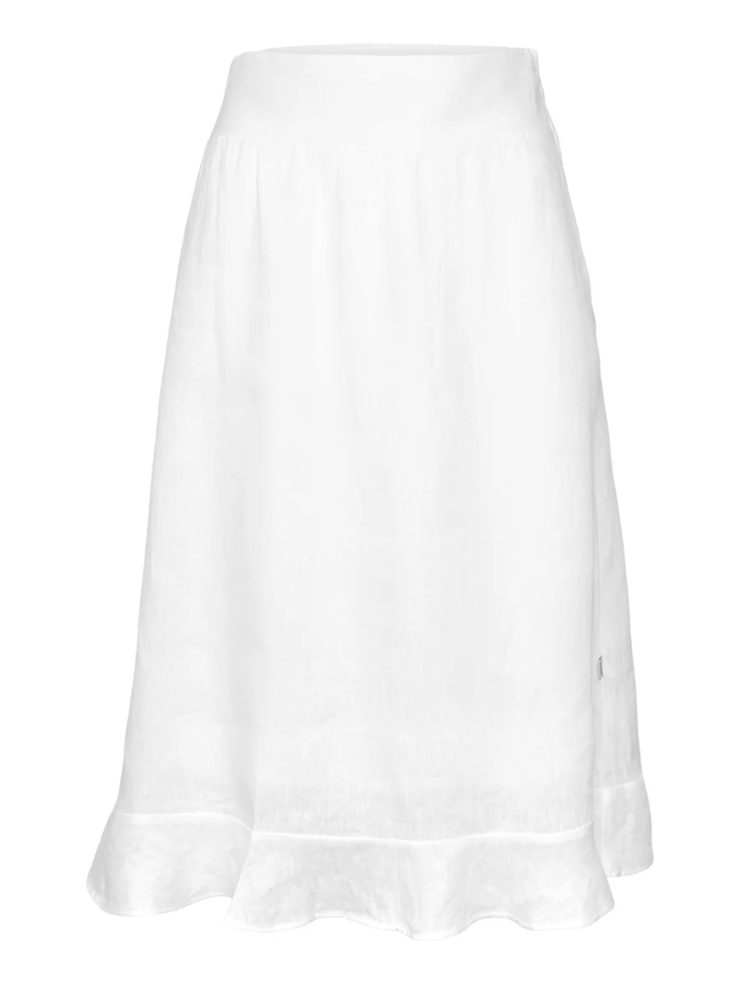 Skjørt - Franca Linen Skirt White
