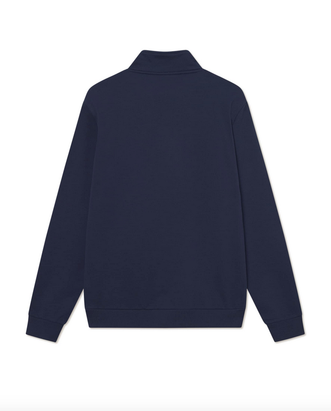 Collegegenser - Patch Half-zip Sweatshirt Dark Navy