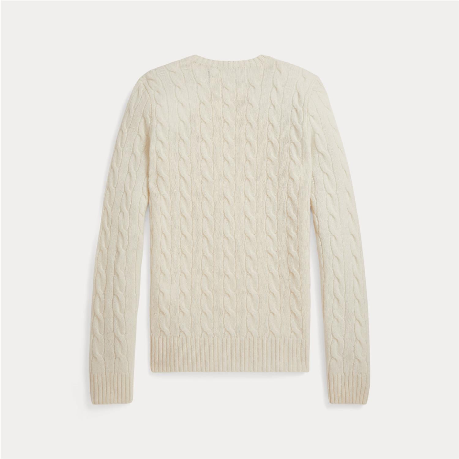 Genser - Cable Wool-Cashmere Crewneck Sweater Autentic Cream