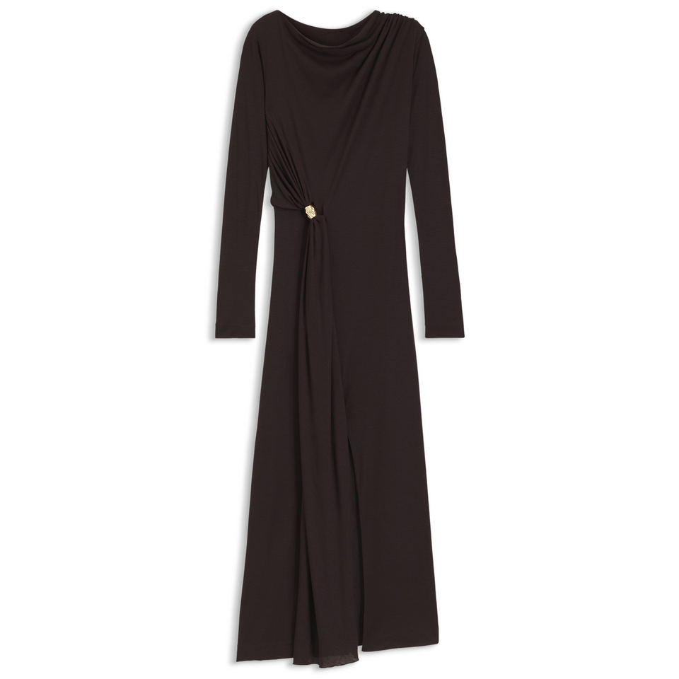 Kjole - Evargo Maxi Dress Dark Purple