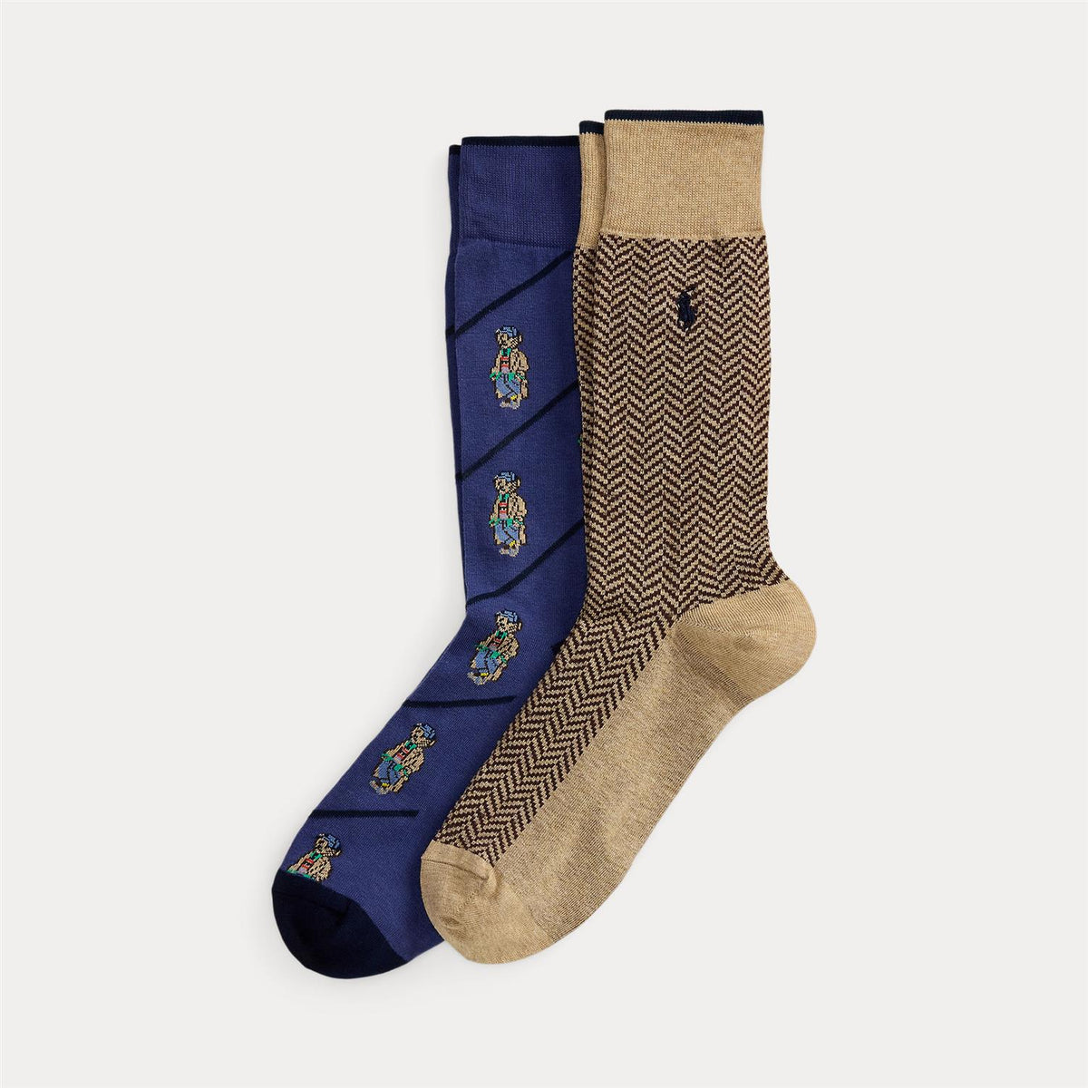 Sokker - 2P Bear Socks Navy Multi
