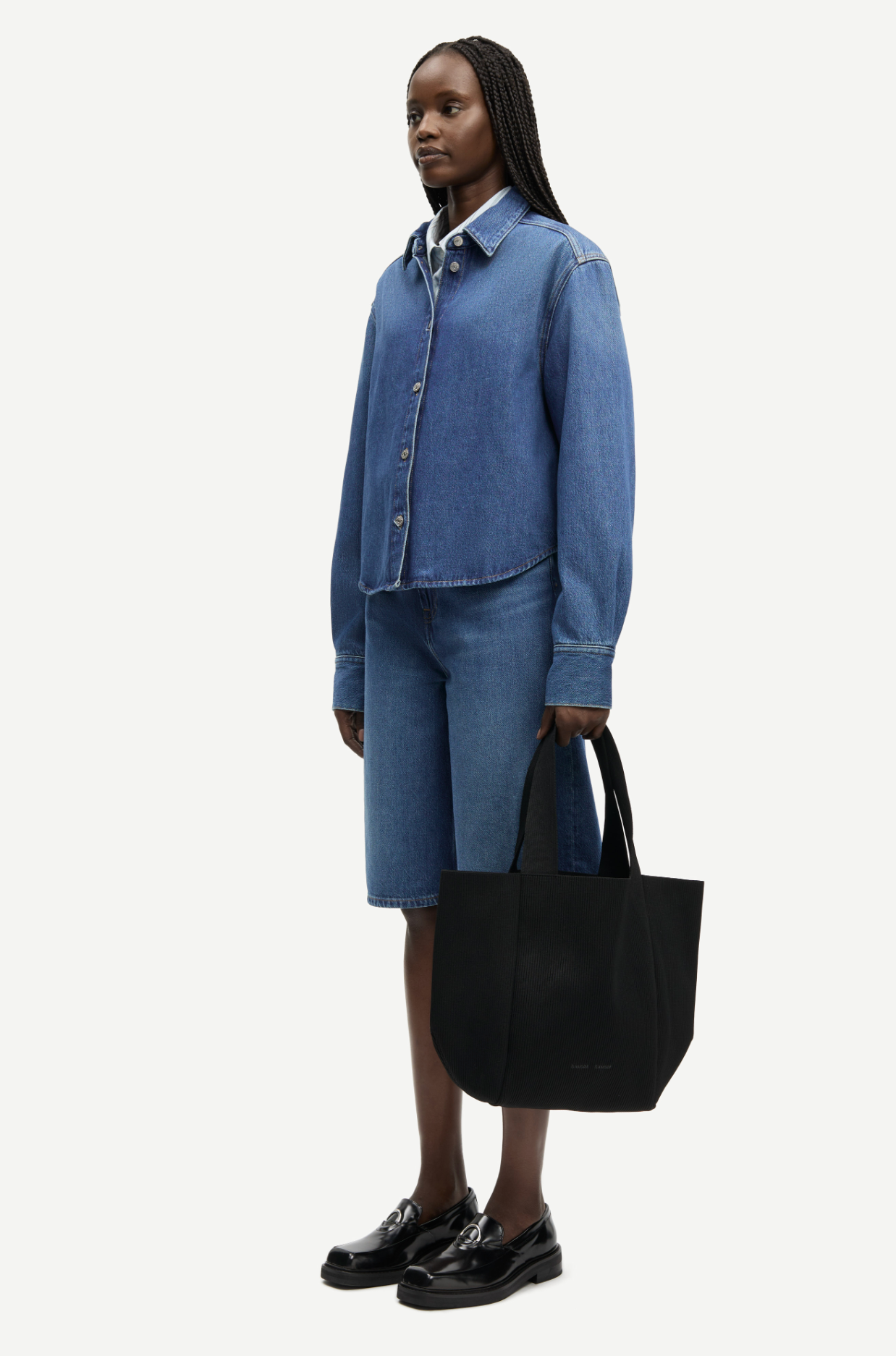 Skjorte - Sacelia Shirt Fluid Denim