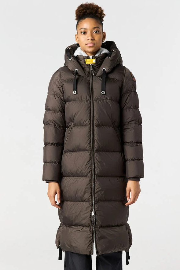 Jakke - Panda Long Down Jacket Earth Brown